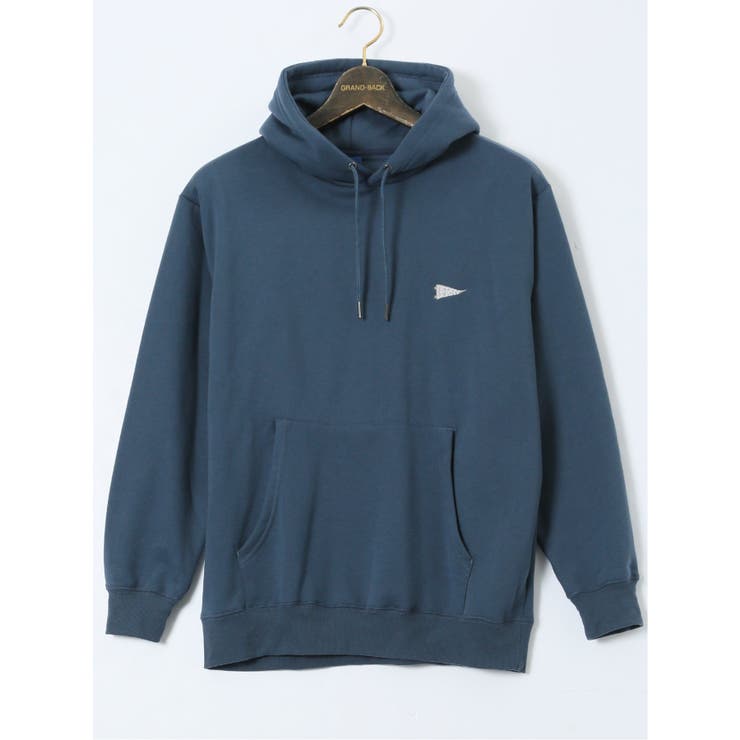 75紺 | 【大きいサイズ】ジェリー/GERRY 裏起毛 バックプリント プルパーカー | TAKA-Q MEN