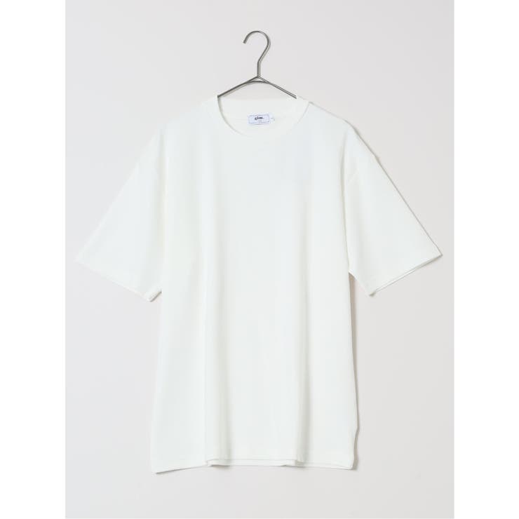 【DRESS T-SHIRT】シルケットコットン スロープネック半袖Tシャツ | TAKA-Q MEN | 詳細画像1 