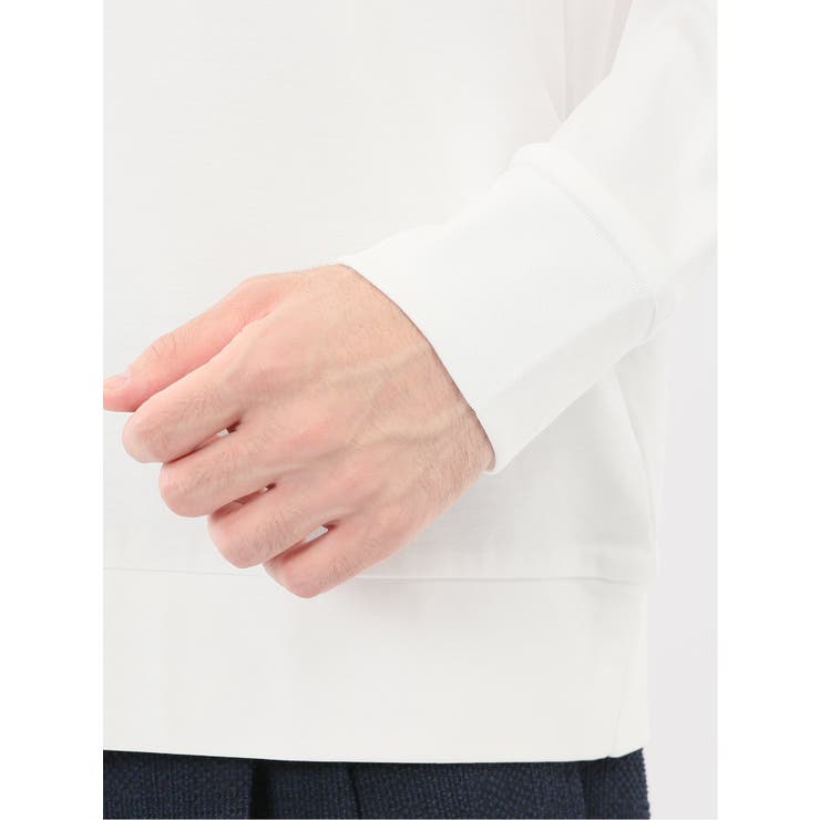 【DRESS T-SHIRT】シルケットスムス スロープネック 長袖Tシャツ | TAKA-Q MEN | 詳細画像10 