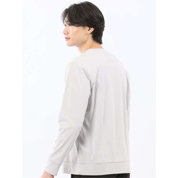【DRESS T-SHIRT】シルケットスムス スロープネック 長袖Tシャツ | TAKA-Q MEN | 詳細画像12 
