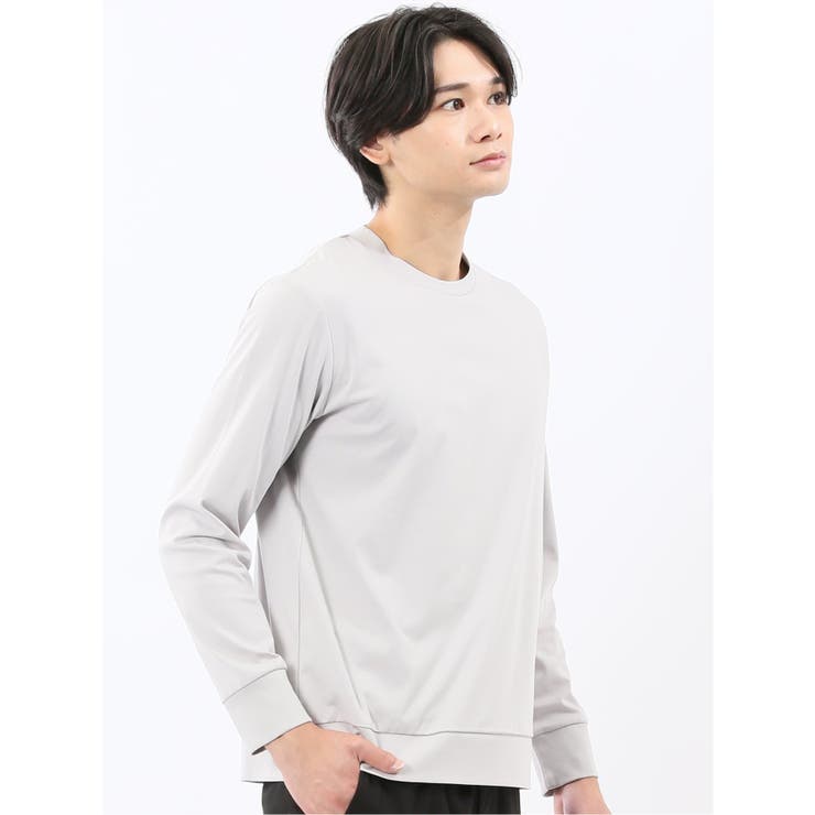 【DRESS T-SHIRT】シルケットスムス スロープネック 長袖Tシャツ | TAKA-Q MEN | 詳細画像14 