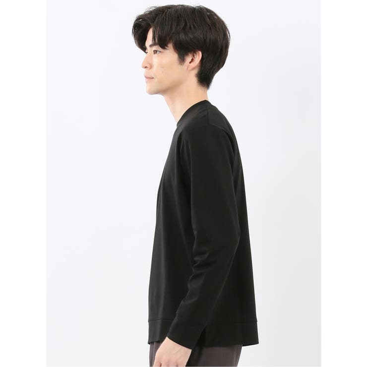 【DRESS T-SHIRT】シルケットスムス スロープネック 長袖Tシャツ | TAKA-Q MEN | 詳細画像21 