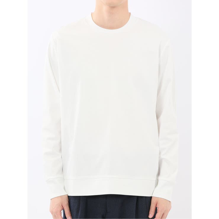 【DRESS T-SHIRT】シルケットスムス スロープネック 長袖Tシャツ | TAKA-Q MEN | 詳細画像6 