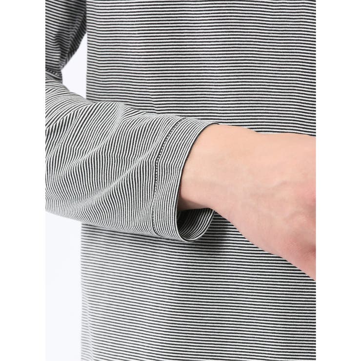 【DRESS T-SHIRT】シルケットスムス ハイネック 長袖Tシャツ | TAKA-Q MEN | 詳細画像10 