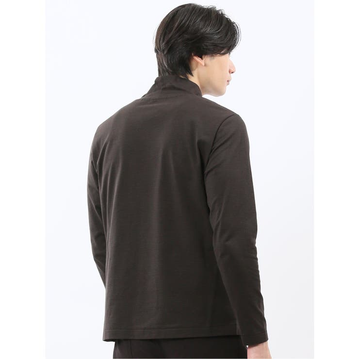 【DRESS T-SHIRT】シルケットスムス ハイネック 長袖Tシャツ | TAKA-Q MEN | 詳細画像12 