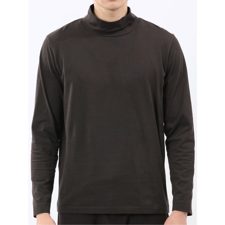 【DRESS T-SHIRT】シルケットスムス ハイネック 長袖Tシャツ | TAKA-Q MEN | 詳細画像15 
