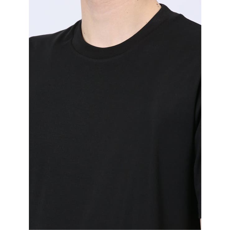【DRESS T-SHIRT】レーヨン混ストレッチ スロープネック半袖Tシャツ | TAKA-Q MEN | 詳細画像22 