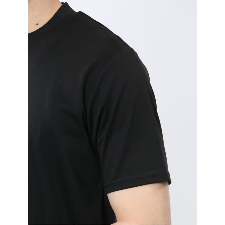 【DRESS T-SHIRT】綿ストレッチ スロープネック半袖Tシャツ | TAKA-Q MEN | 詳細画像10 