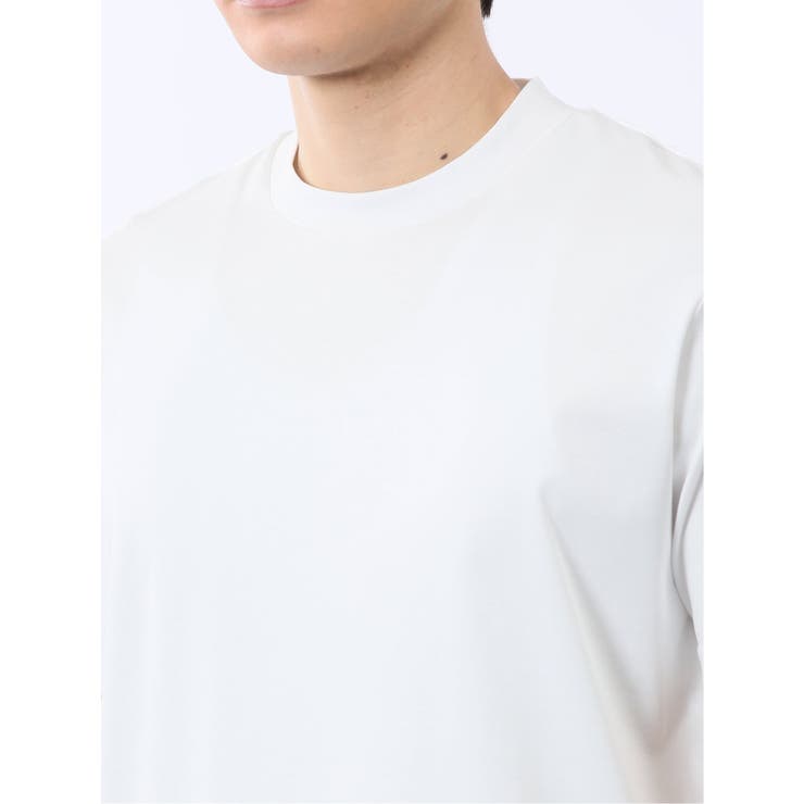 【DRESS T-SHIRT】綿ストレッチ スロープネック半袖Tシャツ | TAKA-Q MEN | 詳細画像19 