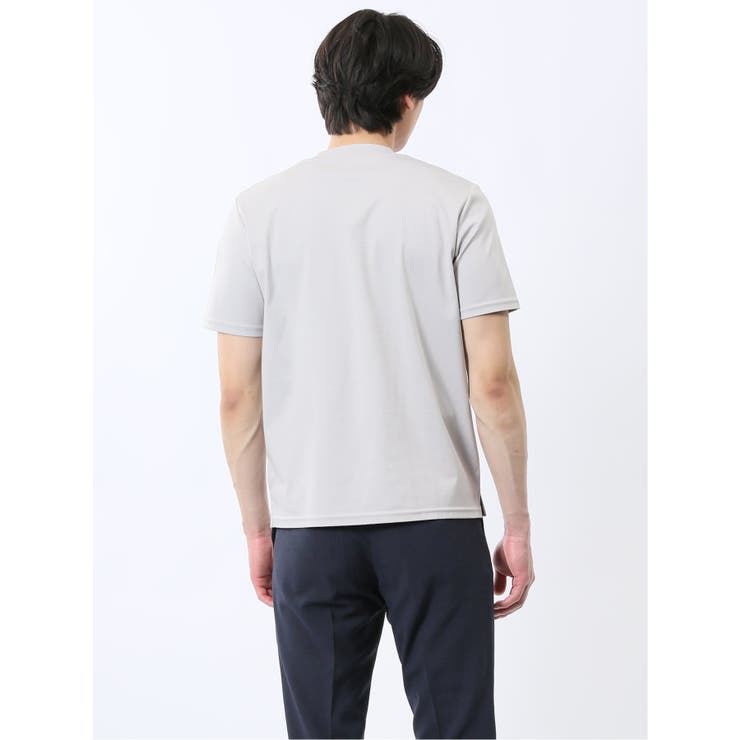 【DRESS T-SHIRT】綿ストレッチ スロープネック半袖Tシャツ | TAKA-Q MEN | 詳細画像22 