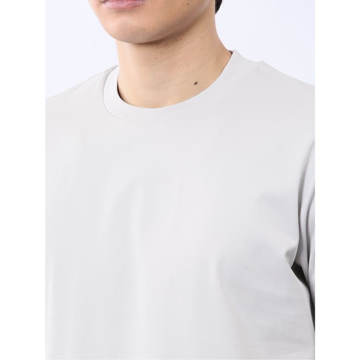 【DRESS T-SHIRT】綿ストレッチ スロープネック半袖Tシャツ | TAKA-Q MEN | 詳細画像28 