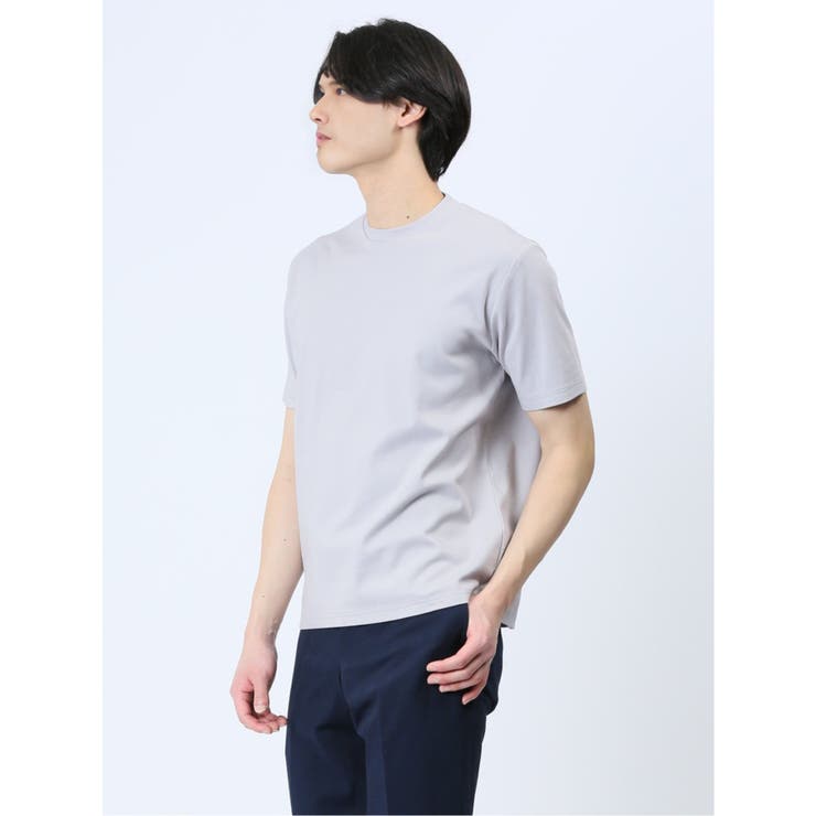 【DRESS T-SHIRT】綿ストレッチ クルーネック半袖Tシャツ | TAKA-Q MEN | 詳細画像24 