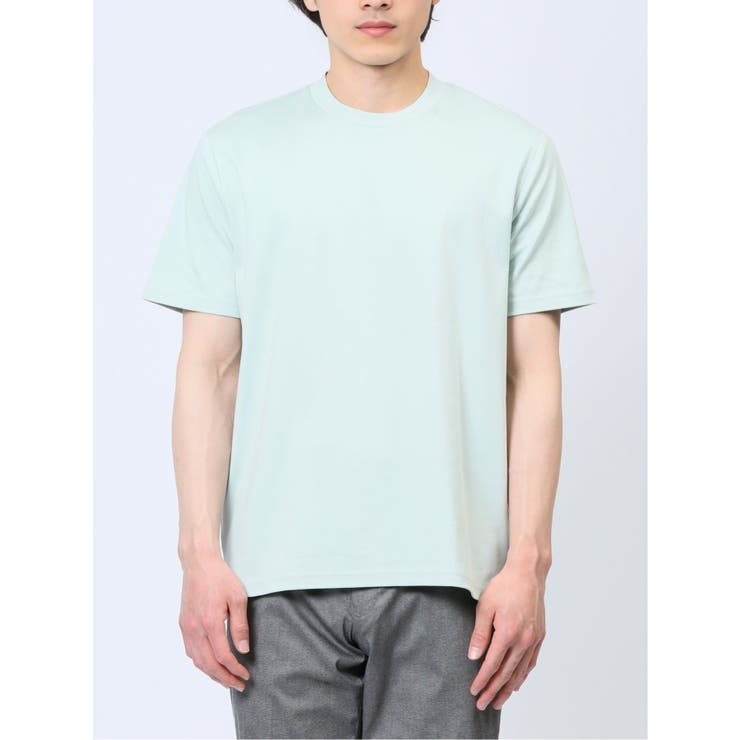 【DRESS T-SHIRT】綿ストレッチ クルーネック半袖Tシャツ | TAKA-Q MEN | 詳細画像5 