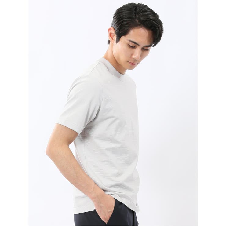 【DRESS T-SHIRT】綿ストレッチ ボーダー クルーネック半袖Tシャツ | TAKA-Q MEN | 詳細画像14 