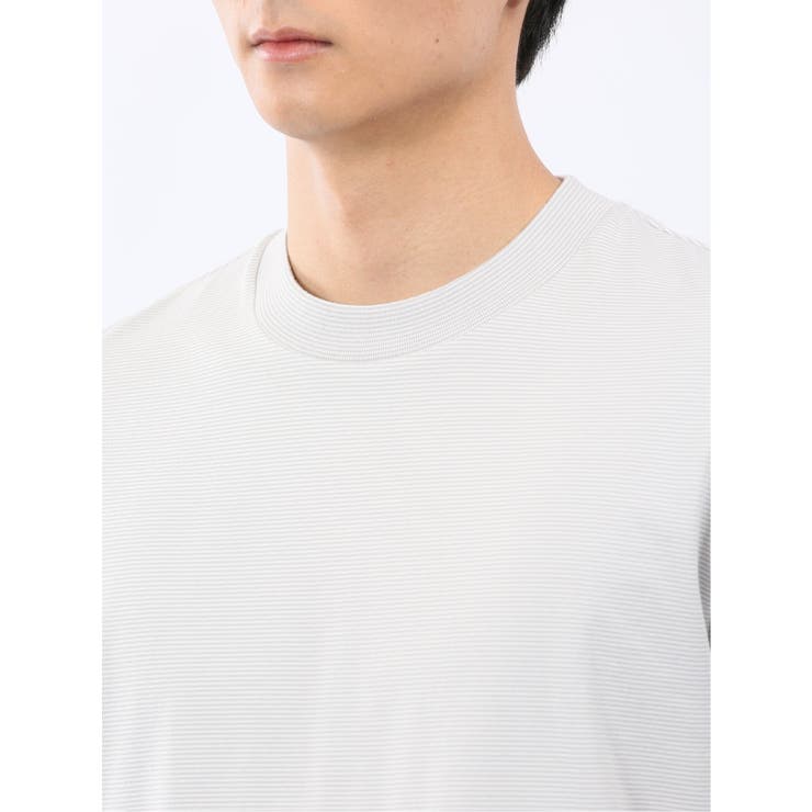 【DRESS T-SHIRT】綿ストレッチ ボーダー クルーネック半袖Tシャツ | TAKA-Q MEN | 詳細画像19 