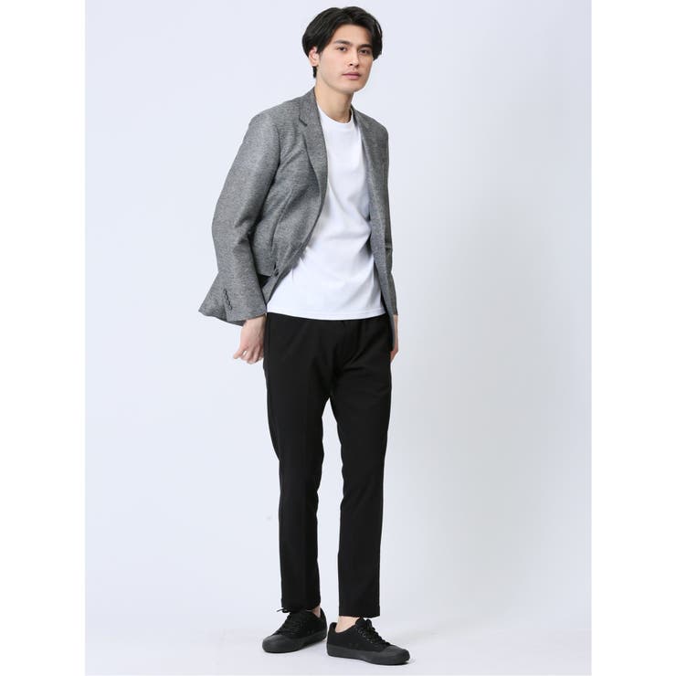 【DRESS T-SHIRT】綿ストレッチ クルーネック半袖Tシャツ | TAKA-Q MEN | 詳細画像6 