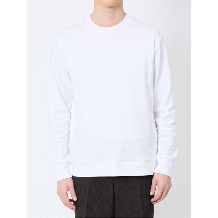 【DRESS T-SHIRT】綿ストレッチ モックネック長袖Tシャツ | TAKA-Q MEN | 詳細画像20 