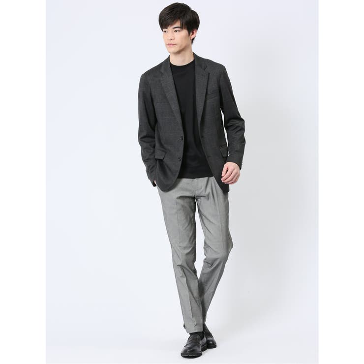 【DRESS T-SHIRT】綿ストレッチ モックネック長袖Tシャツ | TAKA-Q MEN | 詳細画像33 