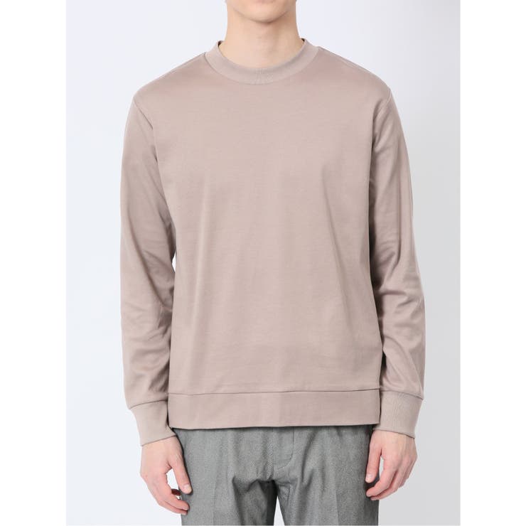 【DRESS T-SHIRT】綿ストレッチ モックネック長袖Tシャツ | TAKA-Q MEN | 詳細画像48 