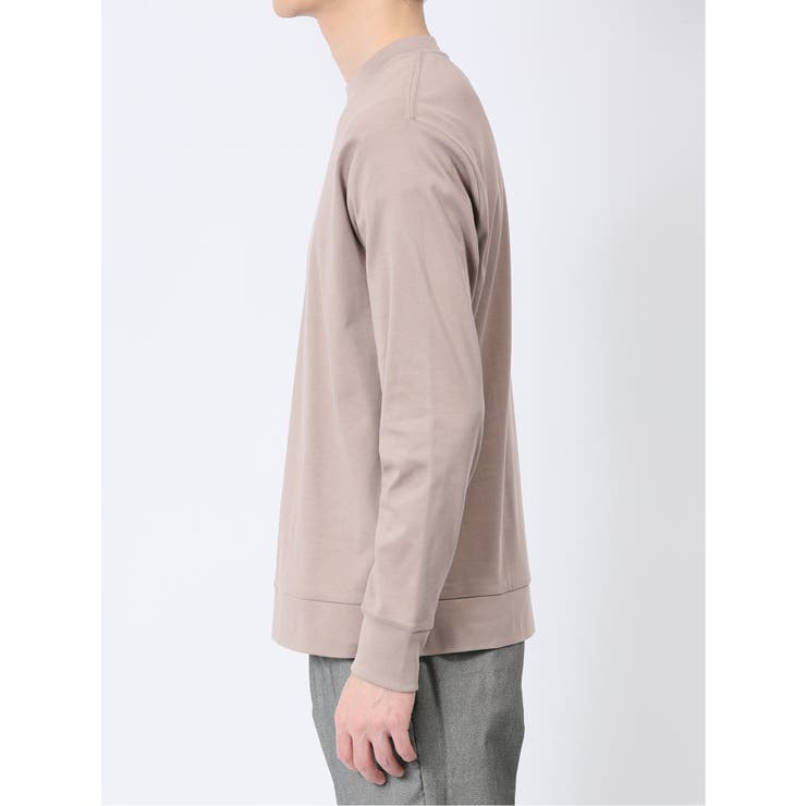 【DRESS T-SHIRT】綿ストレッチ モックネック長袖Tシャツ | TAKA-Q MEN | 詳細画像49 