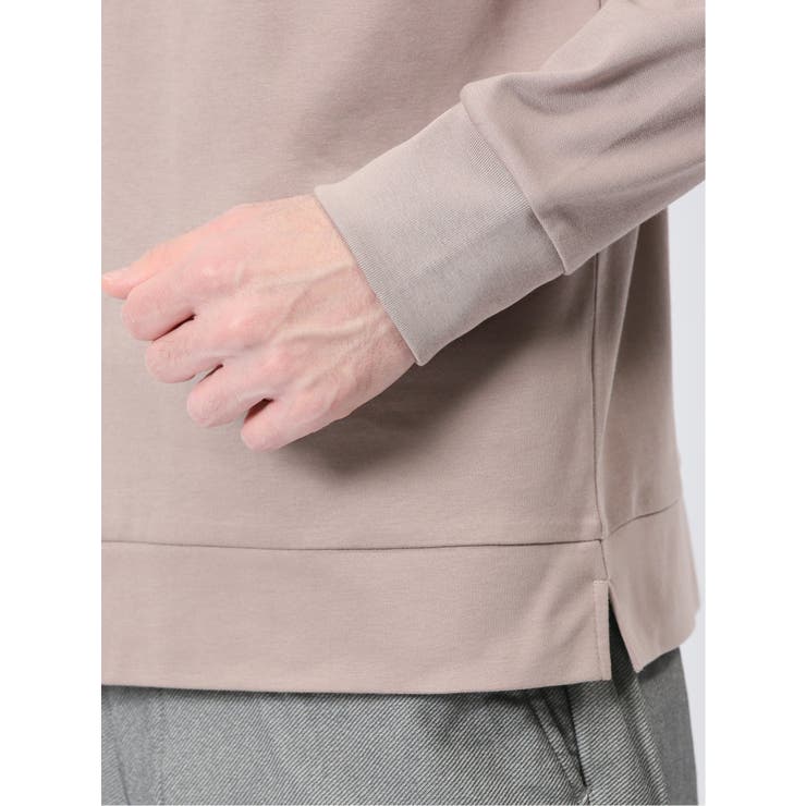 【DRESS T-SHIRT】綿ストレッチ モックネック長袖Tシャツ | TAKA-Q MEN | 詳細画像52 