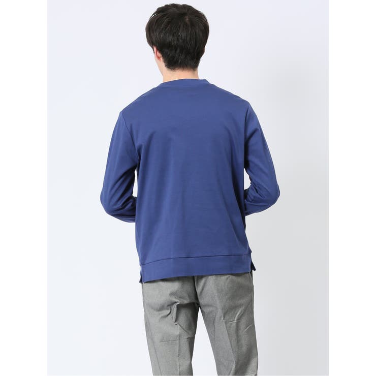 【DRESS T-SHIRT】綿ストレッチ モックネック長袖Tシャツ | TAKA-Q MEN | 詳細画像59 