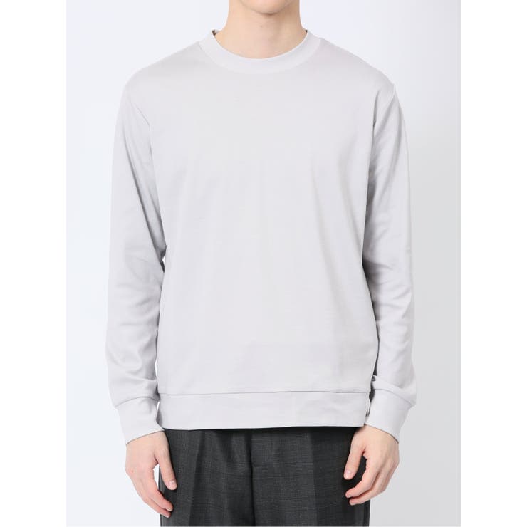 【DRESS T-SHIRT】綿ストレッチ モックネック長袖Tシャツ | TAKA-Q MEN | 詳細画像6 