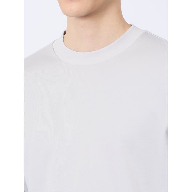 【DRESS T-SHIRT】綿ストレッチ モックネック長袖Tシャツ | TAKA-Q MEN | 詳細画像9 