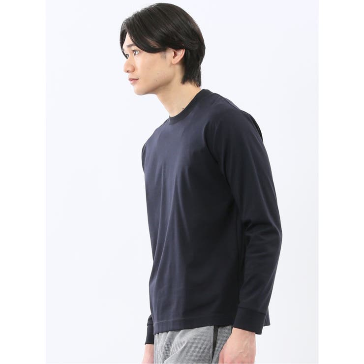 【DRESS T-SHIRT】シルケットスムス スロープネック 長袖Tシャツ | TAKA-Q MEN | 詳細画像29 