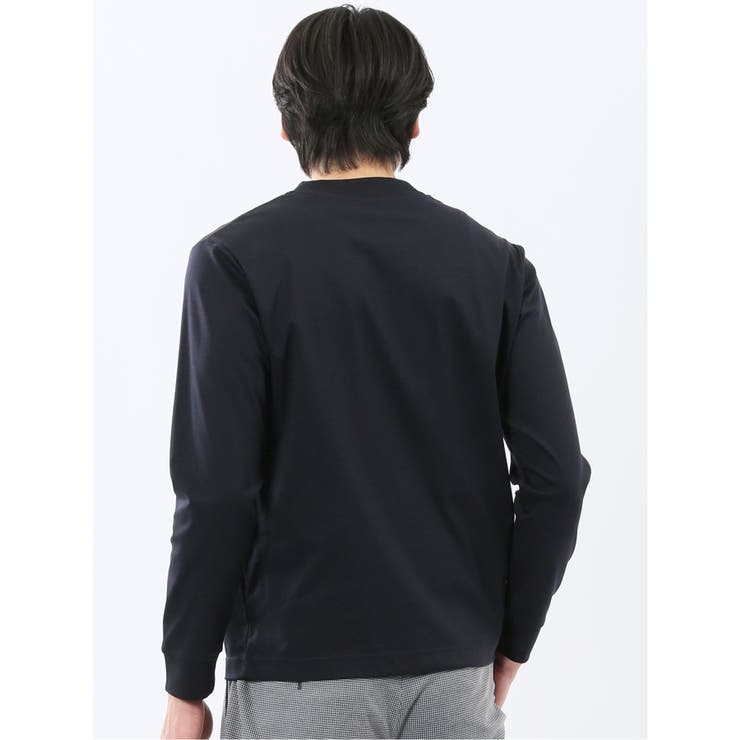 【DRESS T-SHIRT】シルケットスムス スロープネック 長袖Tシャツ | TAKA-Q MEN | 詳細画像30 
