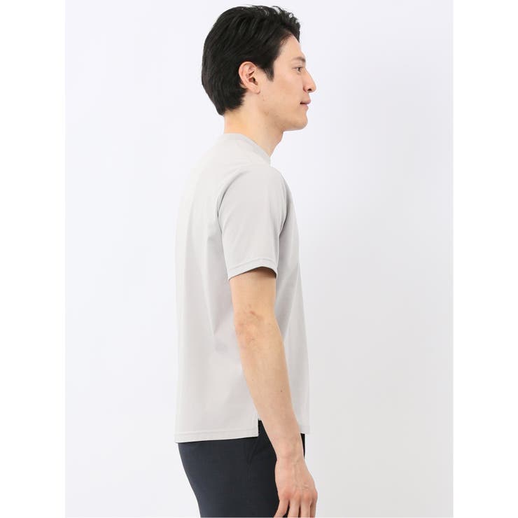 【DRESS T-SHIRT】シルケットスムス スロープネック 半袖Tシャツ | TAKA-Q MEN | 詳細画像15 