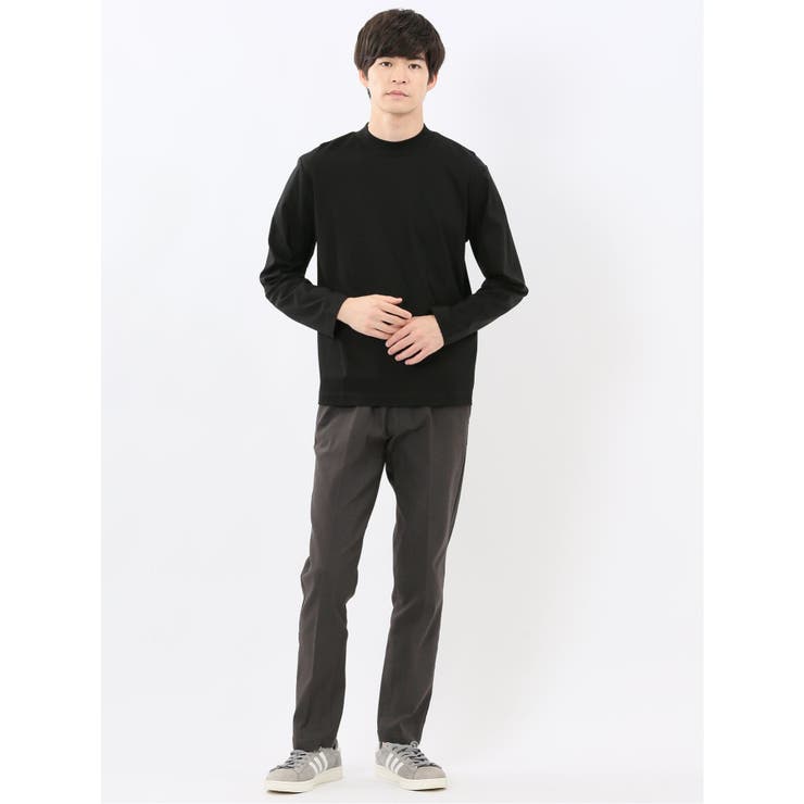 【DRESS T-SHIRT】シルケットスムス モックネック 長袖Tシャツ | TAKA-Q MEN | 詳細画像14 