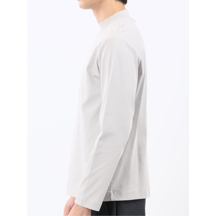 【DRESS T-SHIRT】シルケットスムス モックネック 長袖Tシャツ | TAKA-Q MEN | 詳細画像7 