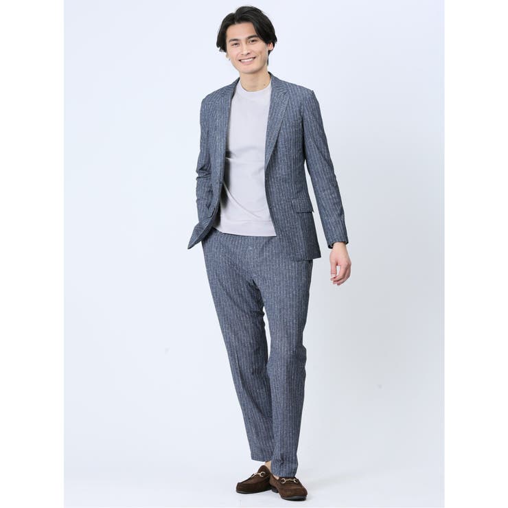 【DRESS T-SHIRT】綿ストレッチ クルーネック長袖Tシャツ | TAKA-Q MEN | 詳細画像11 