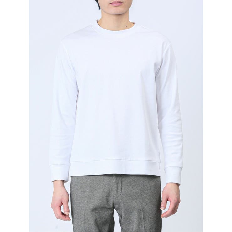 【DRESS T-SHIRT】綿ストレッチ クルーネック長袖Tシャツ | TAKA-Q MEN | 詳細画像19 