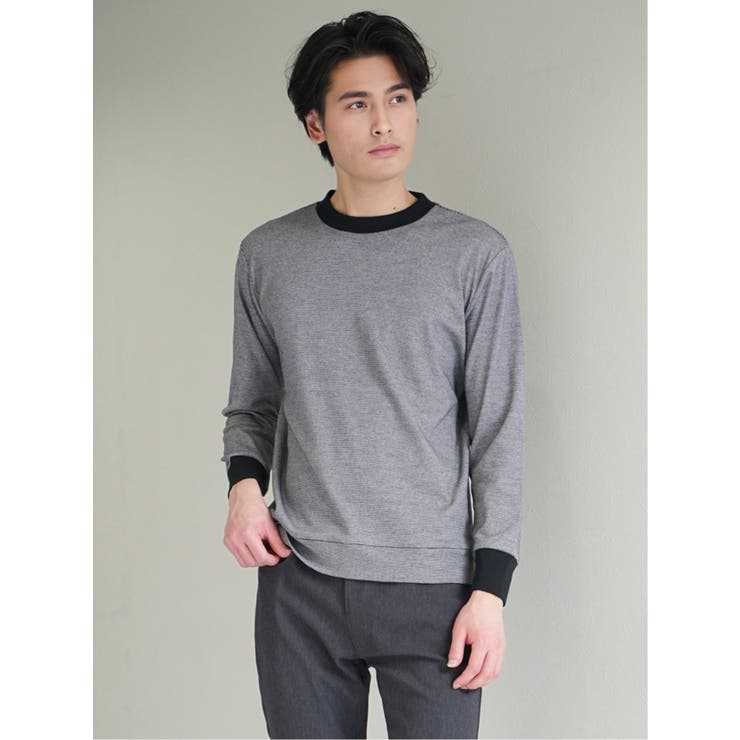 【DRESS T-SHIRT】綿ストレッチ クルーネック長袖Tシャツ | TAKA-Q MEN | 詳細画像28 