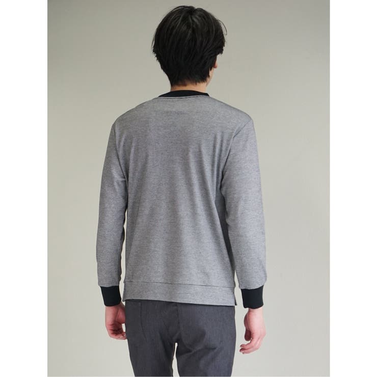 【DRESS T-SHIRT】綿ストレッチ クルーネック長袖Tシャツ | TAKA-Q MEN | 詳細画像30 