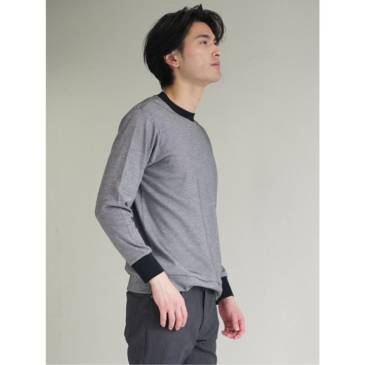 【DRESS T-SHIRT】綿ストレッチ クルーネック長袖Tシャツ | TAKA-Q MEN | 詳細画像31 