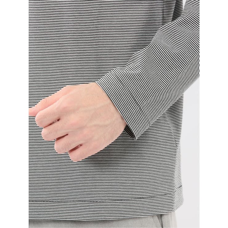 【DRESS T-SHIRT】シルケットスムス モックネック 長袖Tシャツ | TAKA-Q MEN | 詳細画像10 