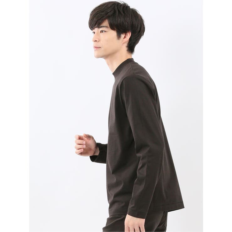 【DRESS T-SHIRT】シルケットスムス モックネック 長袖Tシャツ | TAKA-Q MEN | 詳細画像11 