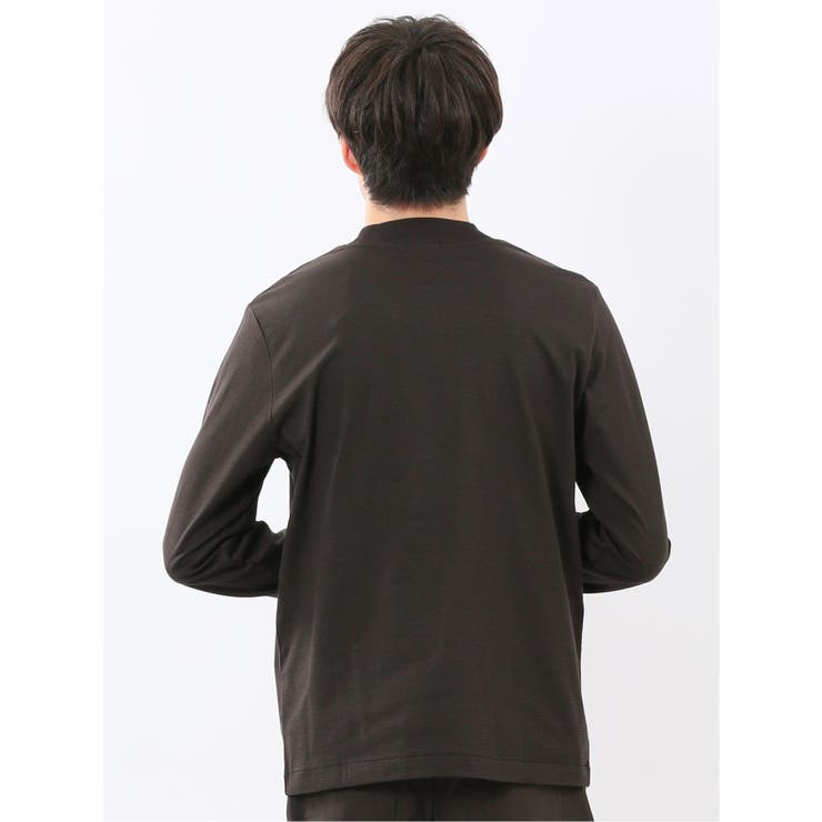 【DRESS T-SHIRT】シルケットスムス モックネック 長袖Tシャツ | TAKA-Q MEN | 詳細画像12 
