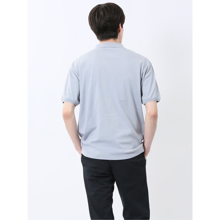 ストレッチ ニット衿 半袖ポロシャツ | TAKA-Q MEN | 詳細画像33 