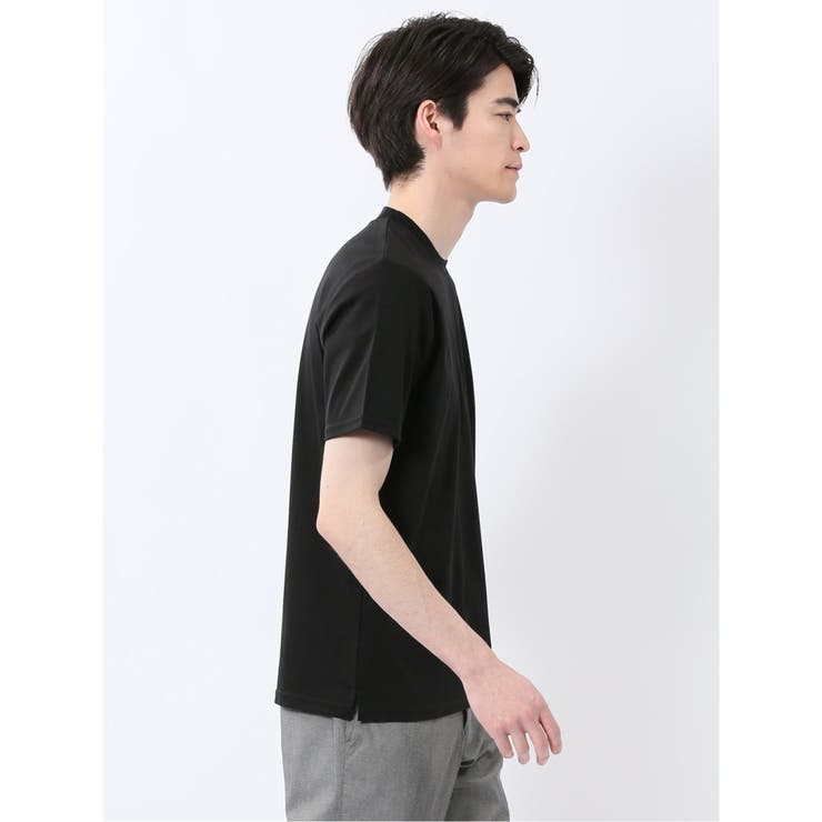 【DRESS T-SHIRT】綿ストレッチ スロープネック半袖Tシャツ | TAKA-Q MEN | 詳細画像16 