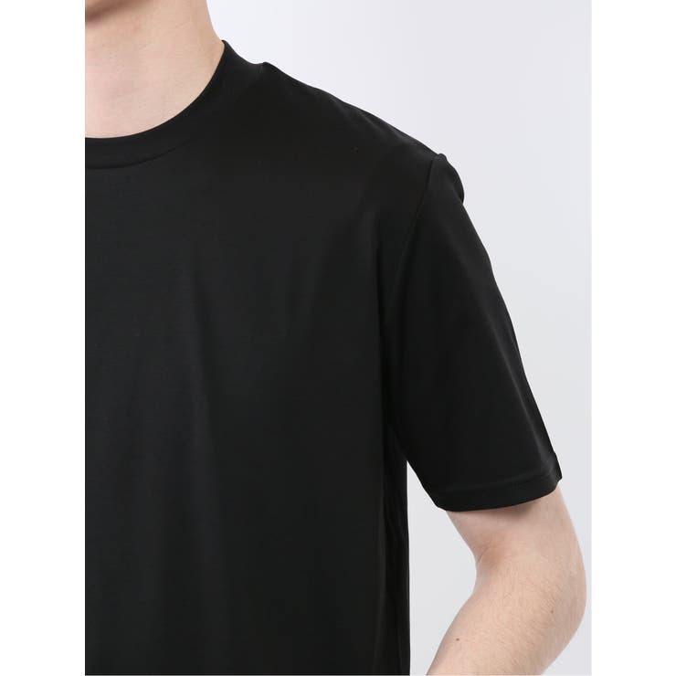 【DRESS T-SHIRT】綿ストレッチ スロープネック半袖Tシャツ | TAKA-Q MEN | 詳細画像22 