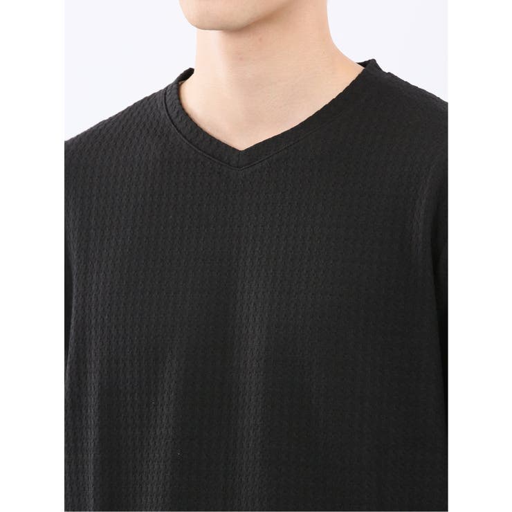 千鳥ジャガード クルーネック長袖Tシャツ | TAKA-Q MEN | 詳細画像19 