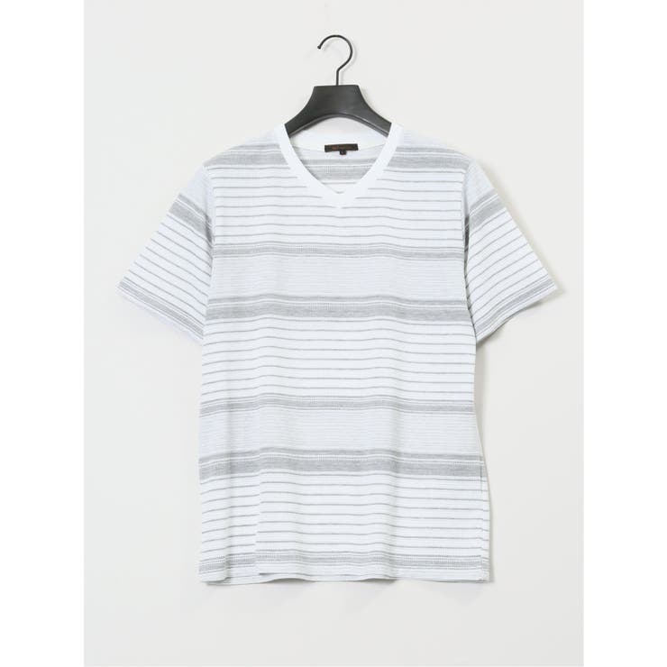 ポップコーンボーダー Vネック半袖Tシャツ | TAKA-Q MEN | 詳細画像11 