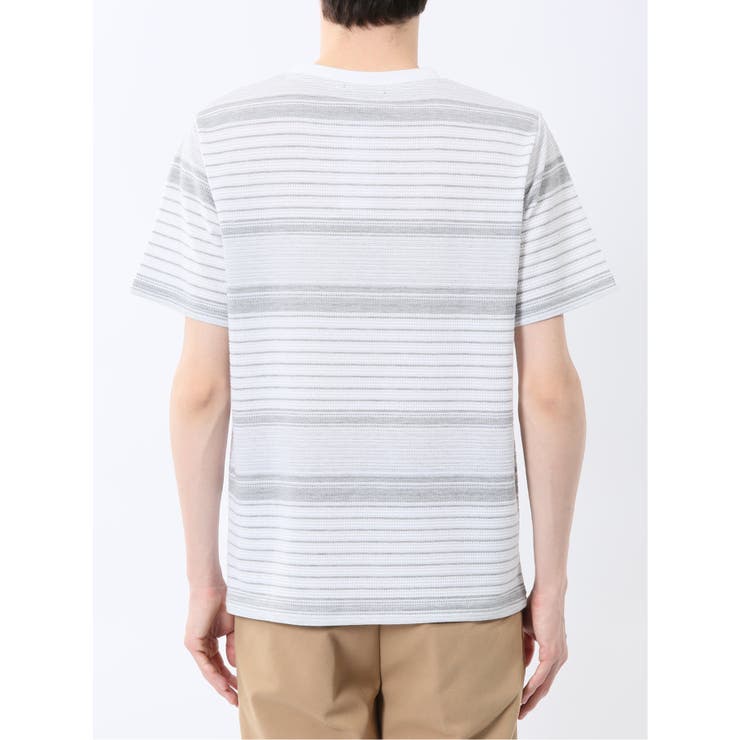 ポップコーンボーダー Vネック半袖Tシャツ | TAKA-Q MEN | 詳細画像8 