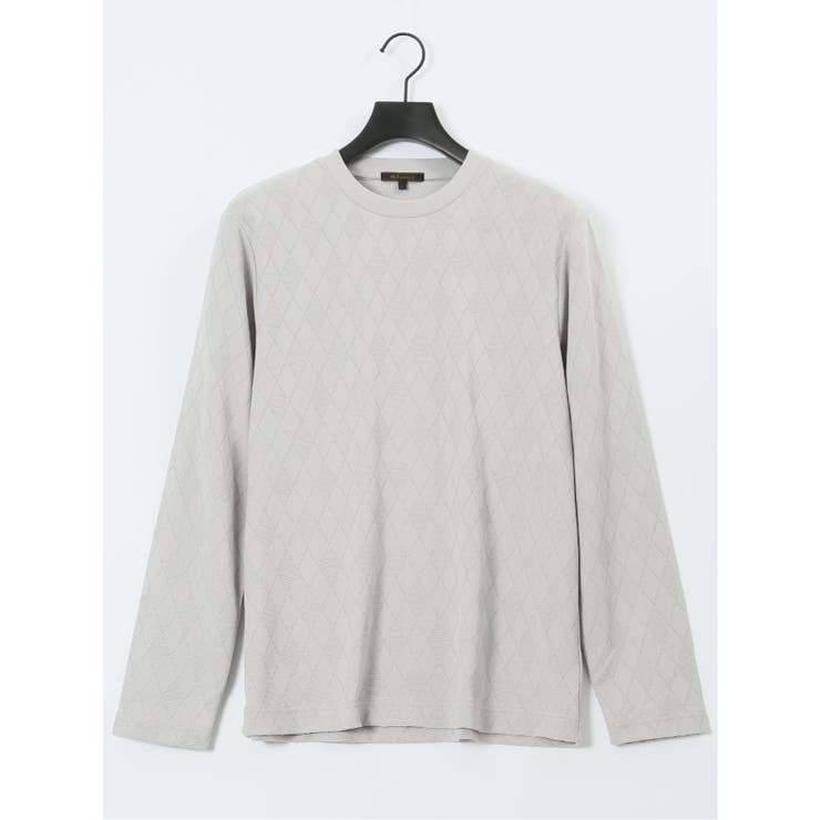 アーガイルジャガード クルーネック長袖Tシャツ | TAKA-Q MEN | 詳細画像11 