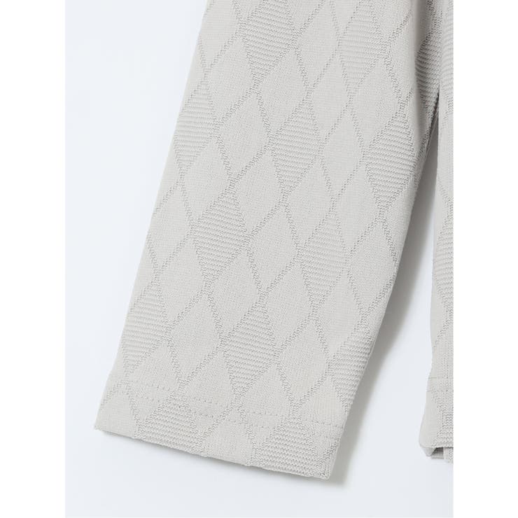 アーガイルジャガード クルーネック長袖Tシャツ | TAKA-Q MEN | 詳細画像14 