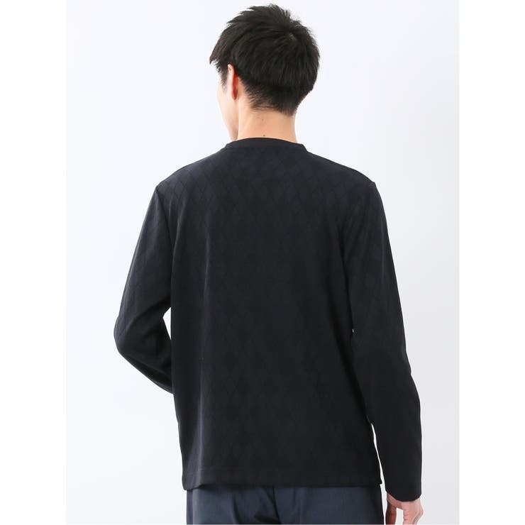 アーガイルジャガード クルーネック長袖Tシャツ | TAKA-Q MEN | 詳細画像16 